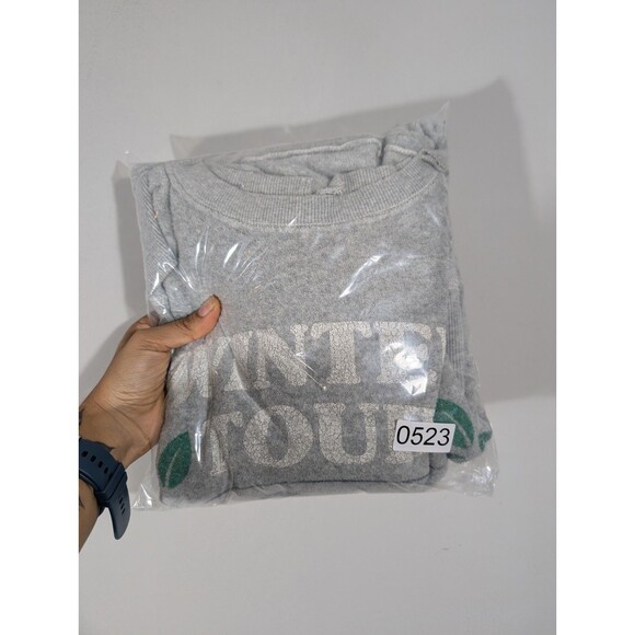 Aerie Womens Grey‎ The Chill Cozy Graphic Crew Neck Sweatshirt Sz M Streetwear - Picture 10 of 10